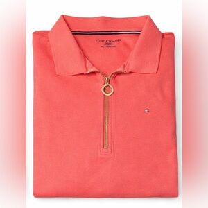 Tommy Hilfiger Coral Zip Polo Shirt